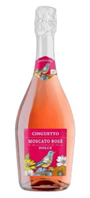 Vang nổ Moscato Cinguetto Rose